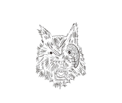 5.5 ft. Animated LED Fear Valley Wolf