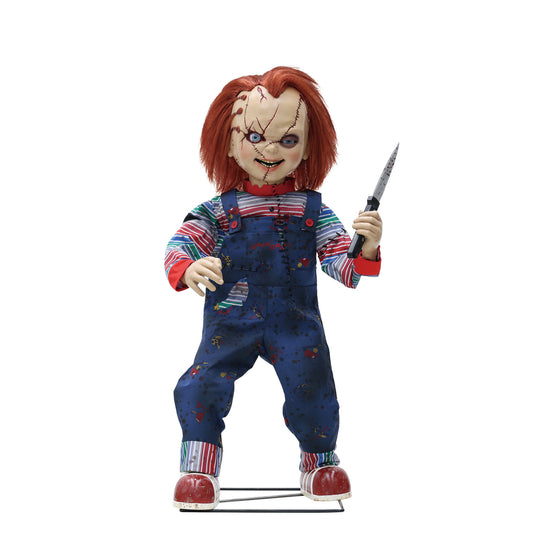 3.5 ft. Animated Chucky Scarred