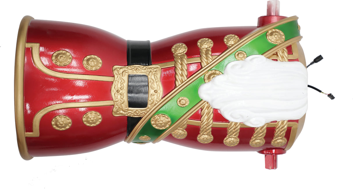 6 ft. LED Red and Green Festive Nutcracker