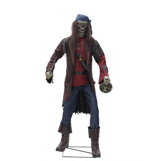6 ft. Animated LED Zombie Pirate