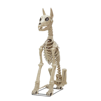 5.5 ft. Skelly's Sitting Dog with LCD Eyes