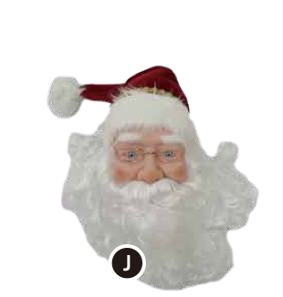 6 ft. Animated Wishlist Santa