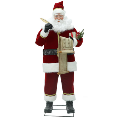 6' Animated Wishlist Santa | Seasonal Visions International